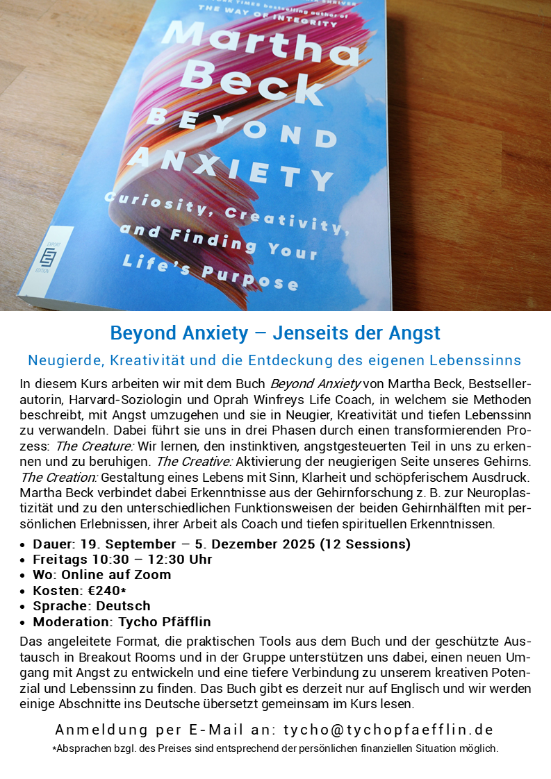 Beyond Anxiety Flyer