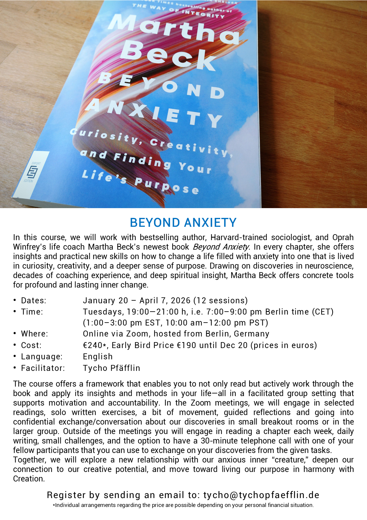 Beyond Anxiety Flyer